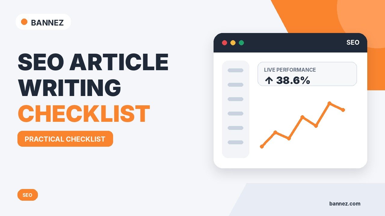 SEO Article Writing Checklist