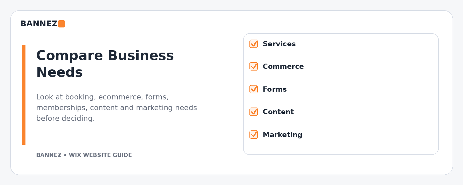 Wix vs Squarespace business tools comparison for services ecommerce bookings marketing and site management